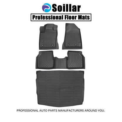 Floor Mats Trunk?Cargo Liner All Weather Black TPE For 2017-2025 Jeep Compass