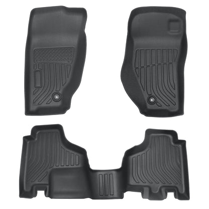 Floor Mats Liners TPE For 2008-2012 Jeep Liberty 3D NEW All-Weather 3PCS Black