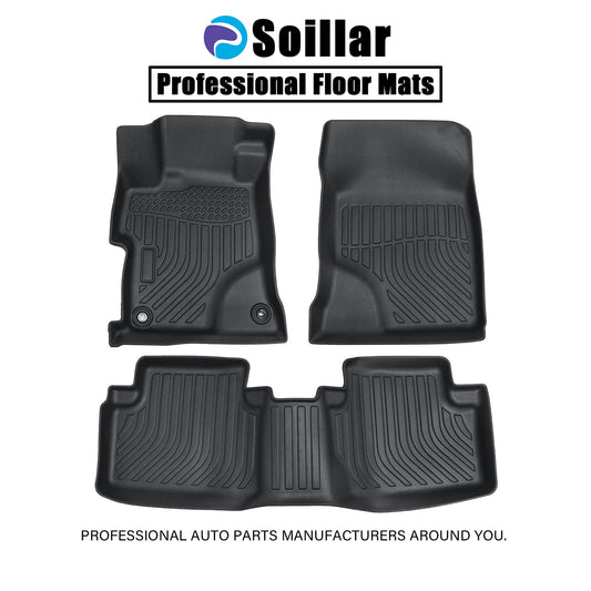 Floor Mats Liner For 2012-2015 Honda Civic Sedan 4DR Front-Rear All Weather TPE
