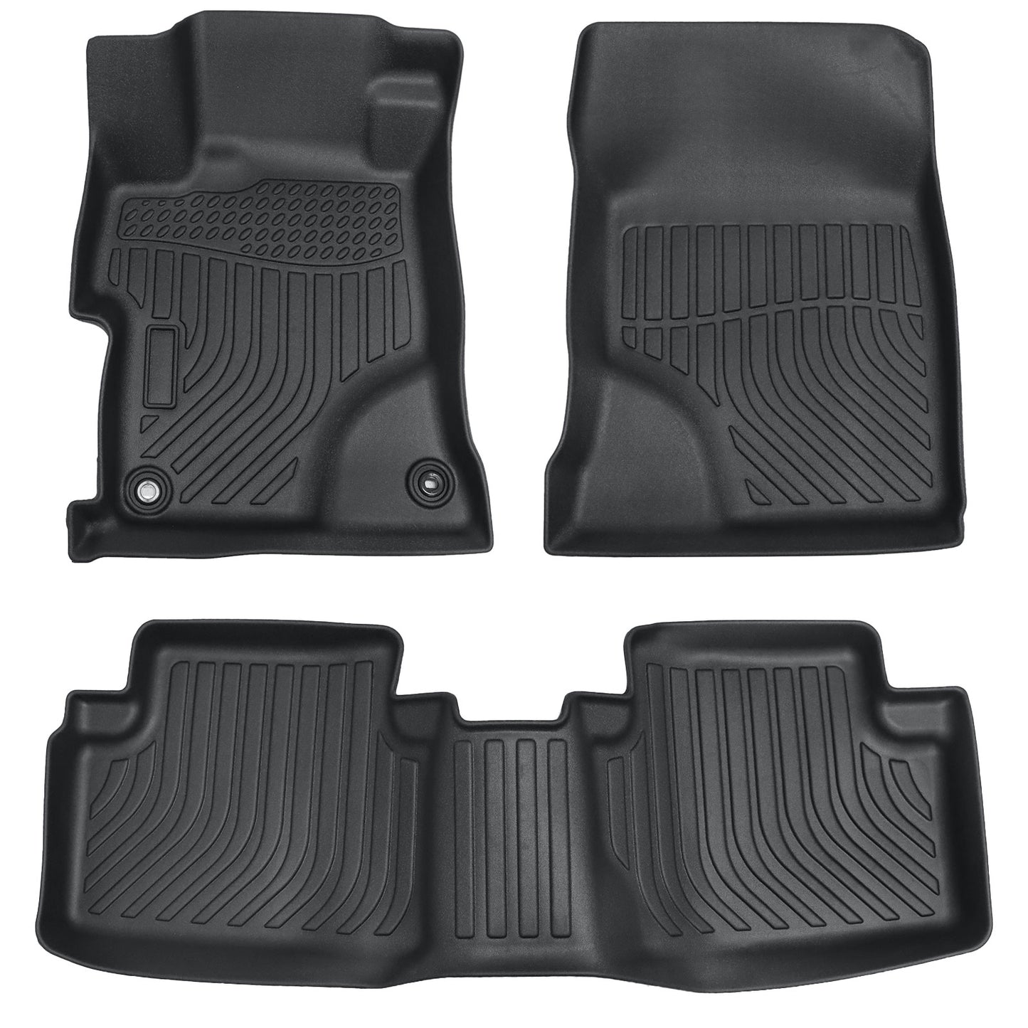 Floor Mats Liner For 2012-2015 Honda Civic Sedan 4DR Front-Rear All Weather TPE
