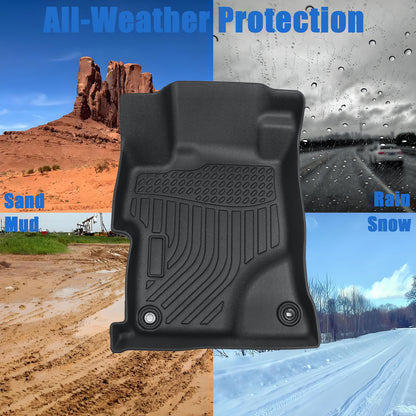 Floor Mats Liner For 2012-2015 Honda Civic Sedan 4DR Front-Rear All Weather TPE