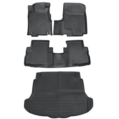 Floor Mats Trunk & Cargo Liners All Weather 3D TPE For 2007-2011 Honda CR-V CRV