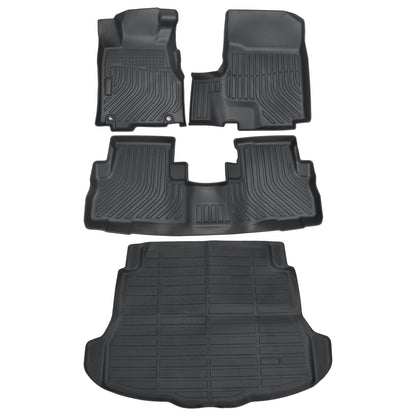 Floor Mats Trunk & Cargo Liners All Weather 3D TPE For 2007-2011 Honda CR-V CRV