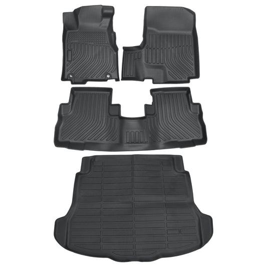 Floor Mats Trunk & Cargo Liners All Weather 3D TPE For 2007-2011 Honda CR-V CRV