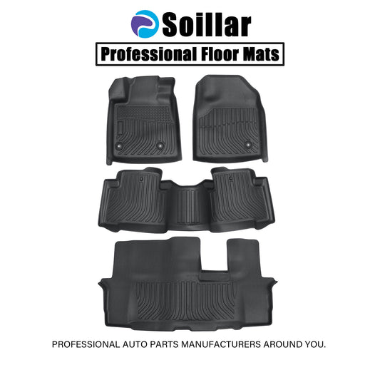 TPE Floor Mats Fits 2009 2010 2011 2012 2013 2014 2015 Honda Pilot Floor Liner
