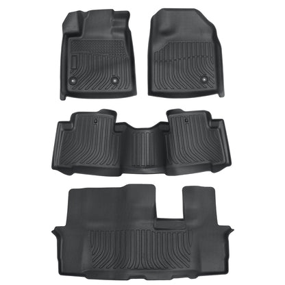 TPE Floor Mats Fits 2009 2010 2011 2012 2013 2014 2015 Honda Pilot Floor Liner