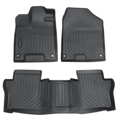 3D TPE Floor Mats Liner For 2019-2025 Honda Passport 4-Door Front-Rear Anti-Slip