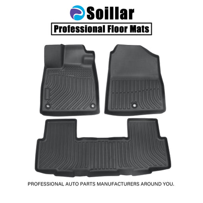 TPE Floor Mats Liner For 2026 Honda Passport 4-Door Front-Rear All Weather Black