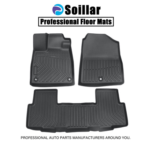 TPE Floor Mats Liner For 2026 Honda Passport 4-Door Front-Rear All Weather Black