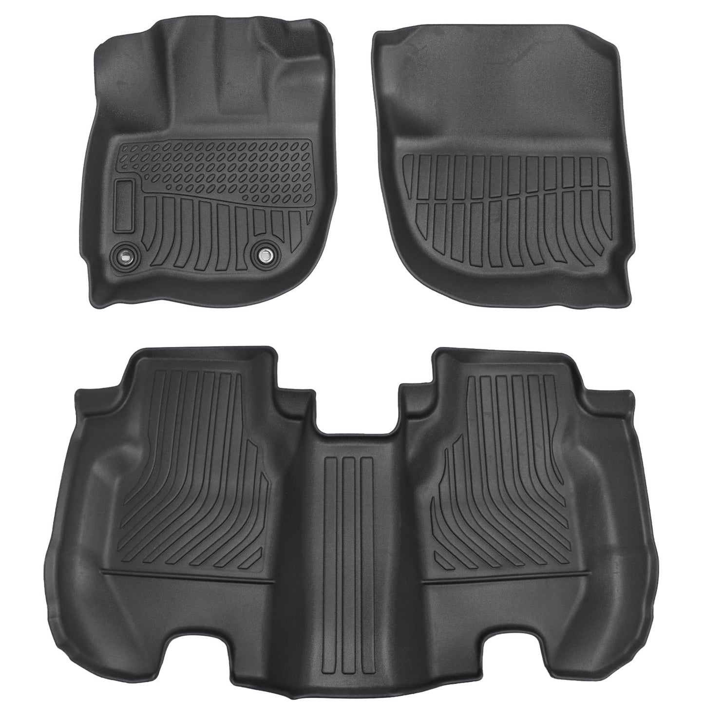 Floor Mats Liner & Trunk Cargo Liner TPE Fits 2015-2020 Honda Fit 5-Passengers