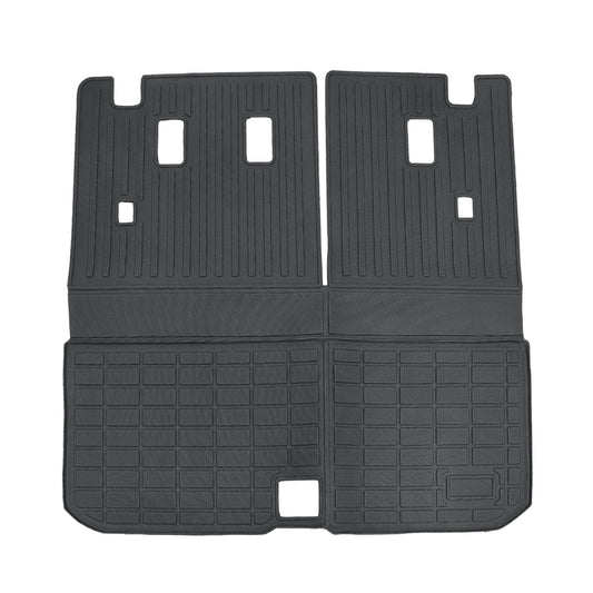 3D TPE Rear Trunk Cargo Liner / Backrest Mats Black For 2016-2022 Honda Pilot