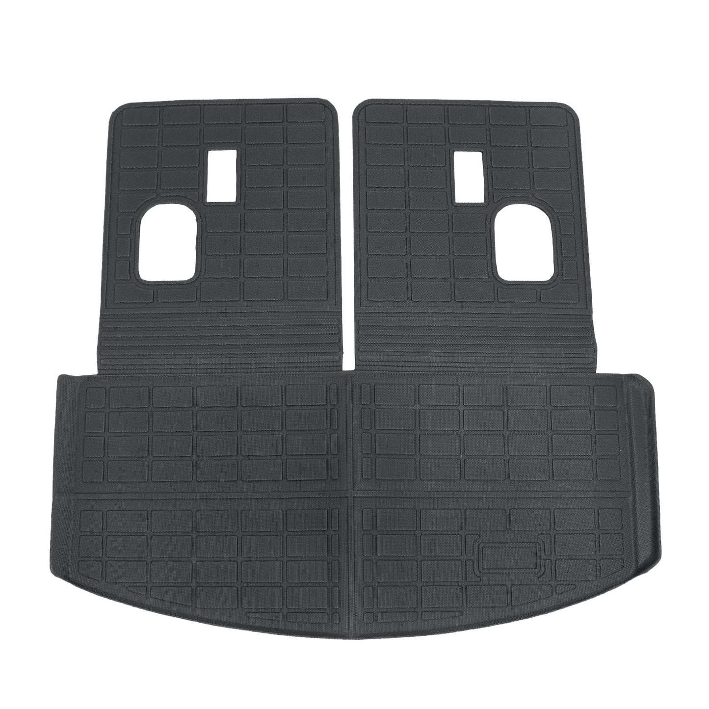 TPE Cargo Trunk Liner & Backrest Mat Floor Mat 3D Black Fits 2014-2020 Acura MDX