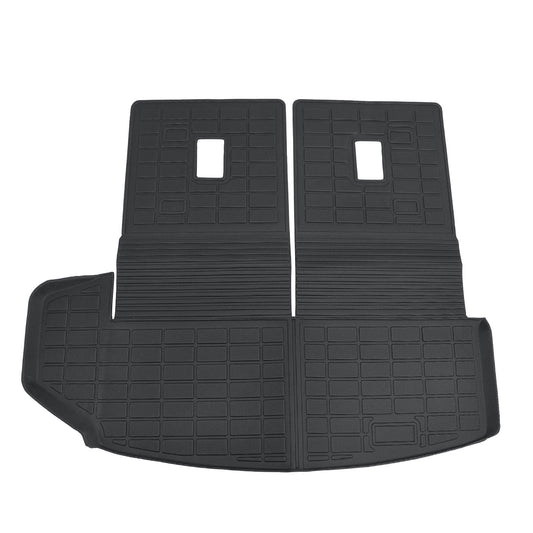For 2020-2025 Cadillac XT6 TPE Backrest Mats & Trunk Cargo Liner Anti-Slip Black