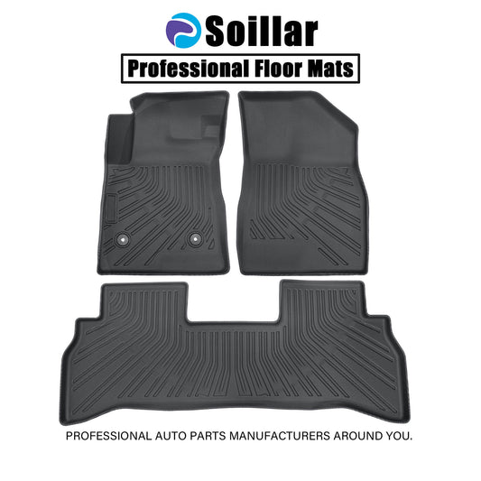 Fits 2021 Chevrolet Trailblazer FWD TPE 1st & 2nd Row Floor Mats Liner 4-Door