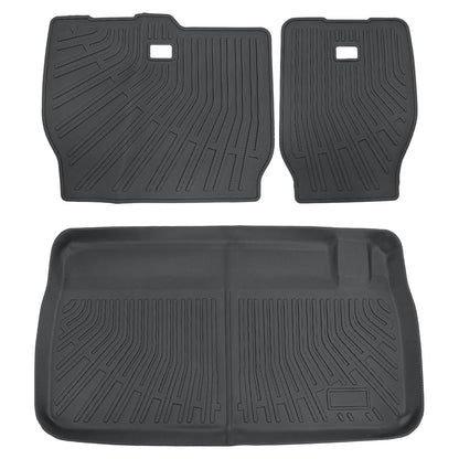 TPE For 2008-2020 Chrysler Town & Country Backrest Mats+Trunk Cargo Liner Black