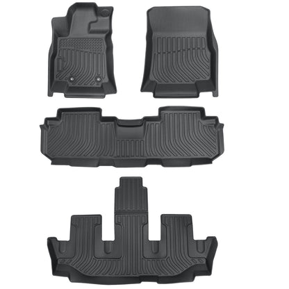 Floor Mats Liner TPE For 2019-2025 Subaru Ascent 8 Seats Bench Seat 3D Model NEW