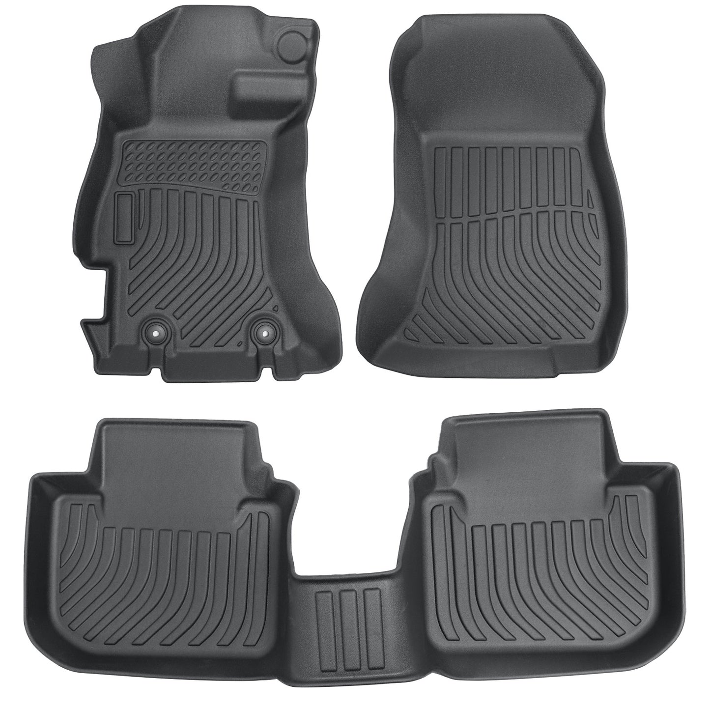 Floor Mats Liners TPE For 2013-2017 Subaru Crosstrek XV Crosstrek 12-16 Impreza