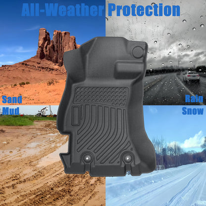 Floor Mats Liners TPE For 2013-2017 Subaru Crosstrek XV Crosstrek 12-16 Impreza