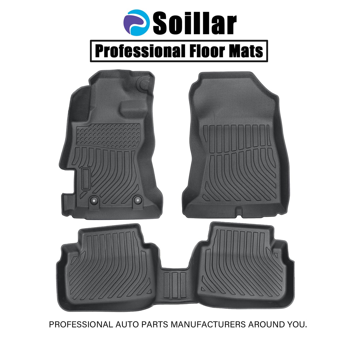 Floor Mats Liners 3D TPE For 2018-2023 Subaru Crosstrek 2017-2023 Impreza NEW