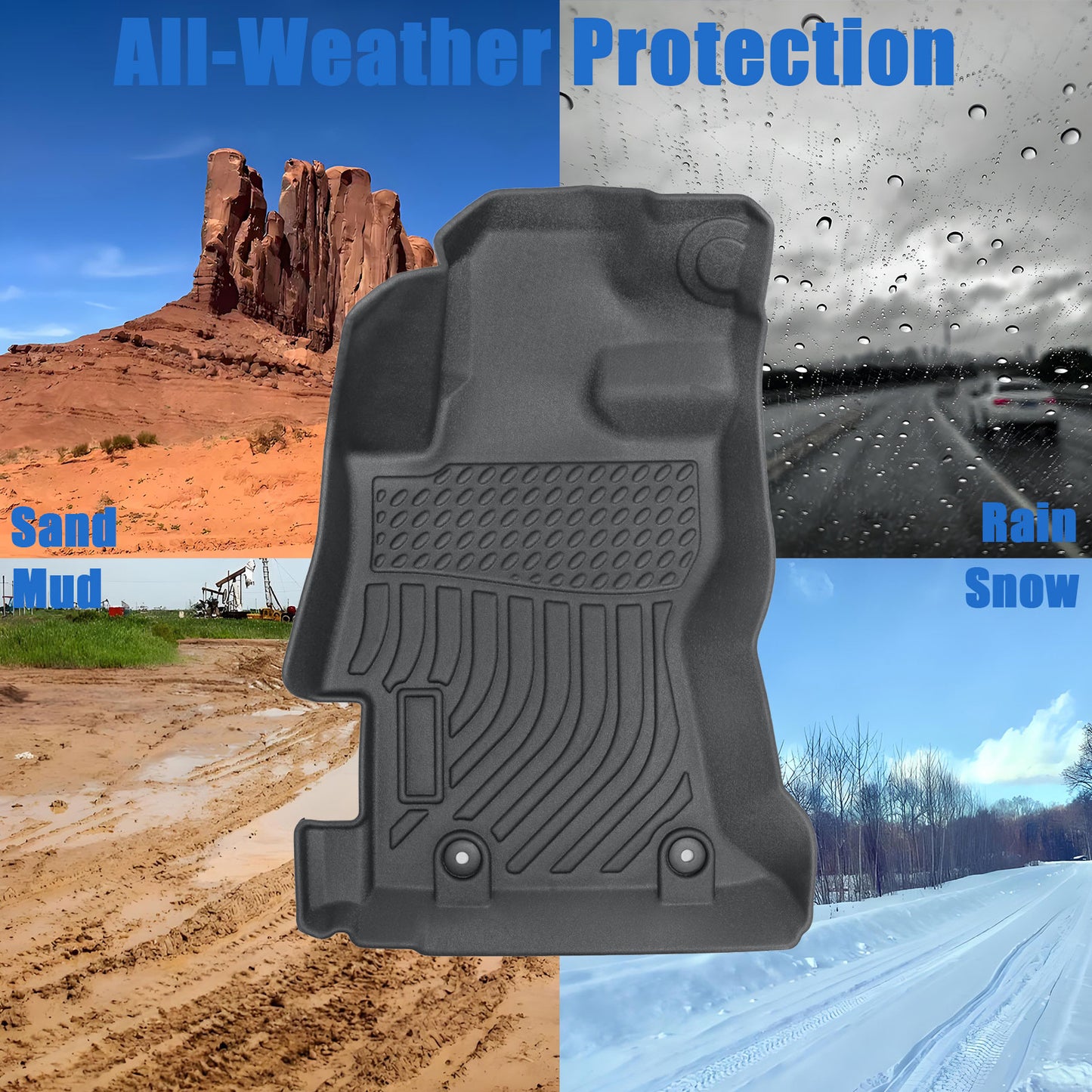 Floor Mats Liners 3D TPE For 2018-2023 Subaru Crosstrek 2017-2023 Impreza NEW
