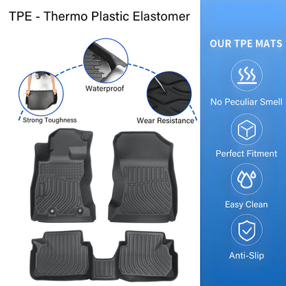 Floor Mats Liner For 2022-2025 Subaru WRX 4-Door Front-Rear All Weather TPE New