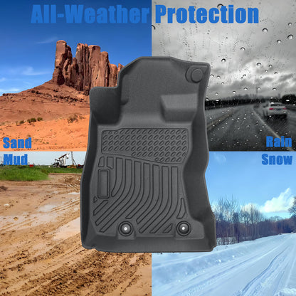 Floor Mats Liner For 2022-2025 Subaru WRX 4-Door Front-Rear All Weather TPE New