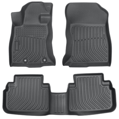 Floor Mats Liners TPE For 2019-23 Subaru Forester 3D Model All-Weather Black