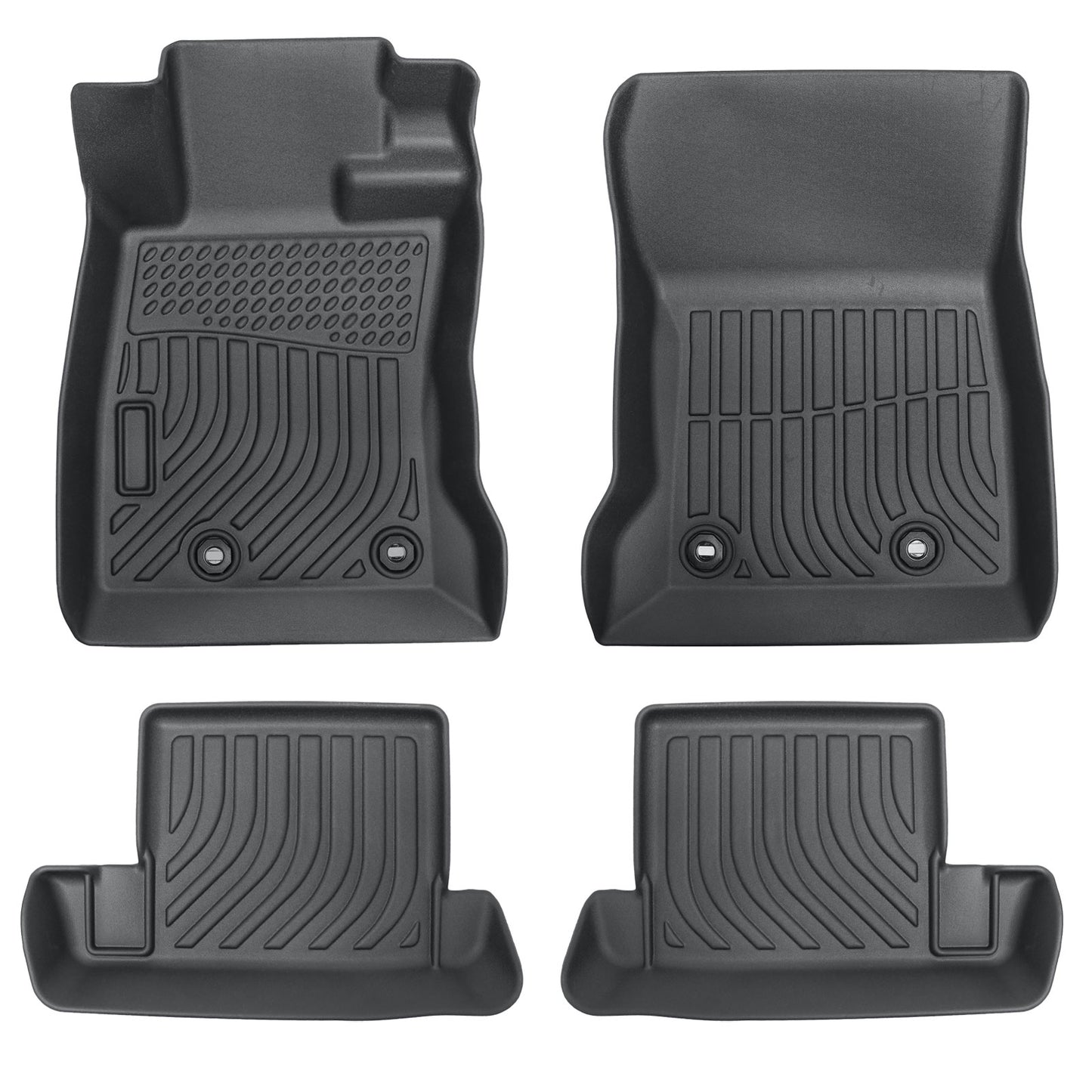 Floor Mats Liner For 2022-2024 Toyota GR86 Subaru BRZ 2-Door Front & Rear Black