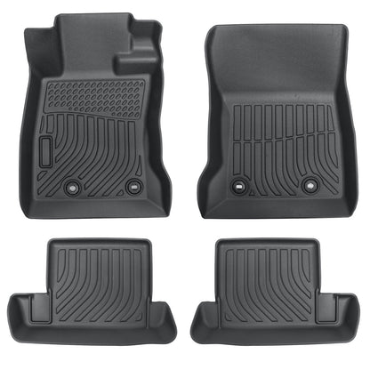 Floor Mats Liner For 2022-2024 Toyota GR86 Subaru BRZ 2-Door Front & Rear Black