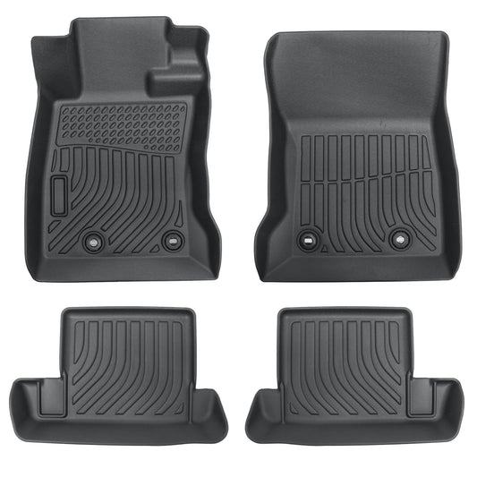 Floor Mats Liner For 2022-2024 Toyota GR86 Subaru BRZ 2-Door Front & Rear Black