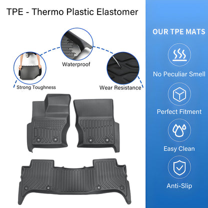 Floor Mats Liner For 2014-2022 Land Rover Range Rover Sport 4-Door Weather TPE