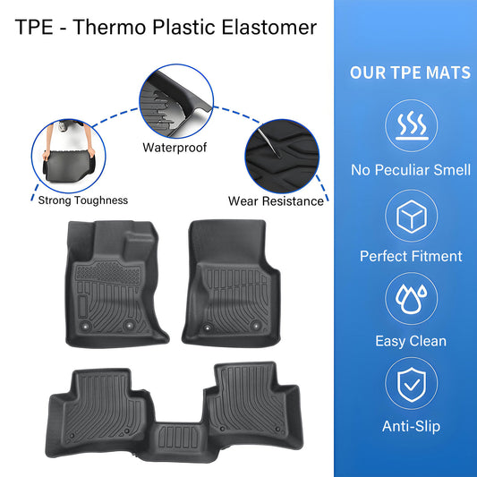 New For 2017-2025 Land Rover Range Rover Velar TPE Floor Mats Liner All-Weather