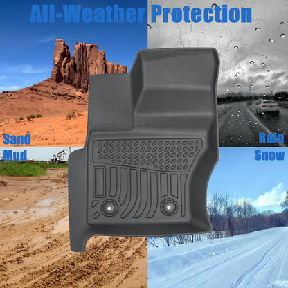 Floor Mats Liner TPE Fits 2013-2022 Land Rover Range Rover All-Weather Full Set