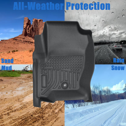 Floor Mats Liner For 2010-2016 Land Rover LR4 Discover 4 4-Door All Weather TPE