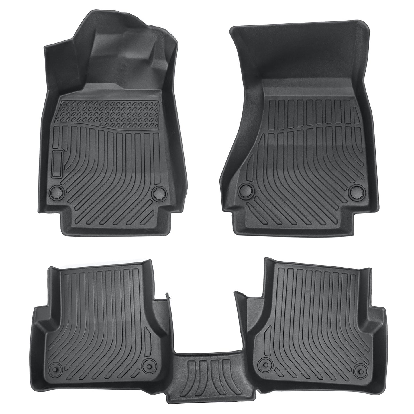 3D TPE Floor Mats Liners For 2012-2018 Audi A6 A7 Quattro RS7 S6 S7 All Weather