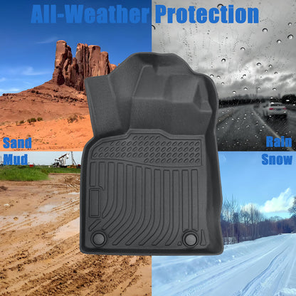 TPE Floor Mats Liner For 2009-2017 Audi Q5/SQ5 Front-Rear All Weather Black New