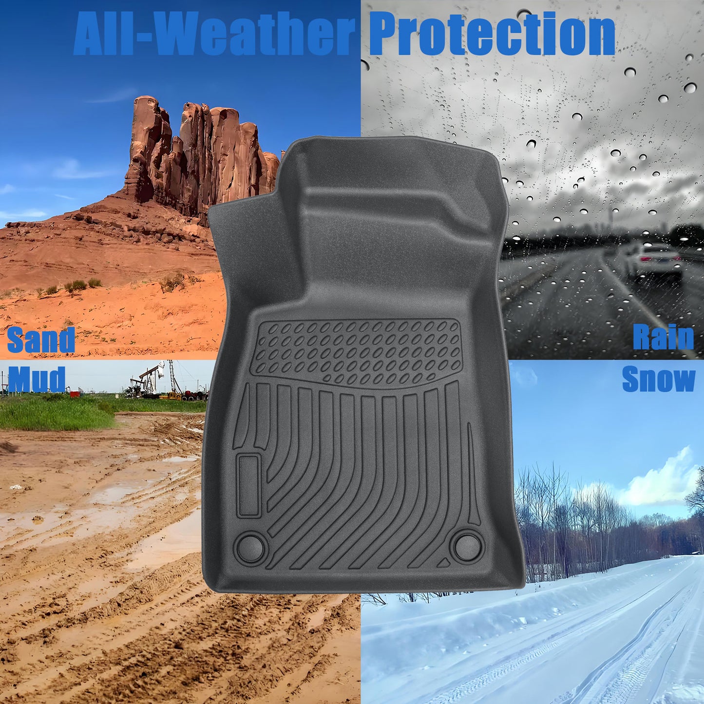 TPE Floor Mats Liner For 2018-2025 Audi A5 S5 Sedan Sportback All Weather New