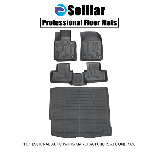 Floor Mats Trunk & Cargo Liner 3D TPE For 2018-2025 Volvo XC60 (Not Fit Hybrid)