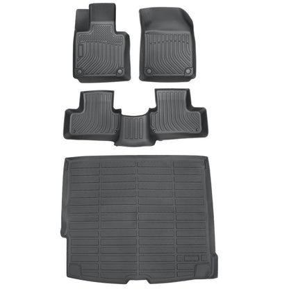 Floor Mats Trunk & Cargo Liner 3D TPE For 2018-2025 Volvo XC60 (Not Fit Hybrid)