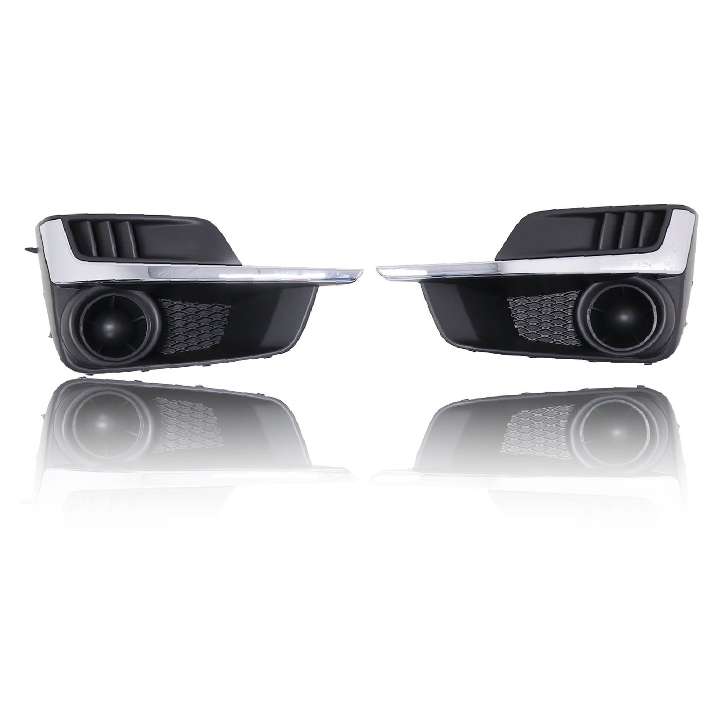 Fit For 15-16 Subaru Impreza Front Bumper Fog Light Cover Right+Left Pair Set
