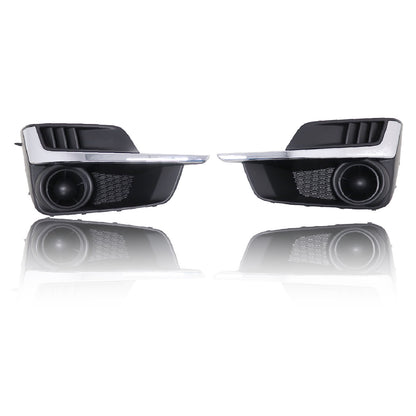 Fit For 15-16 Subaru Impreza Front Bumper Fog Light Cover Right+Left Pair Set