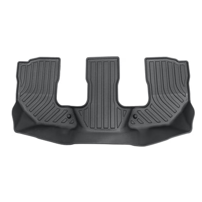 Floor Mats Liners TPE For 2016-2025 Volvo XC90 PHEV 7 Seats 3D All-Weather Black