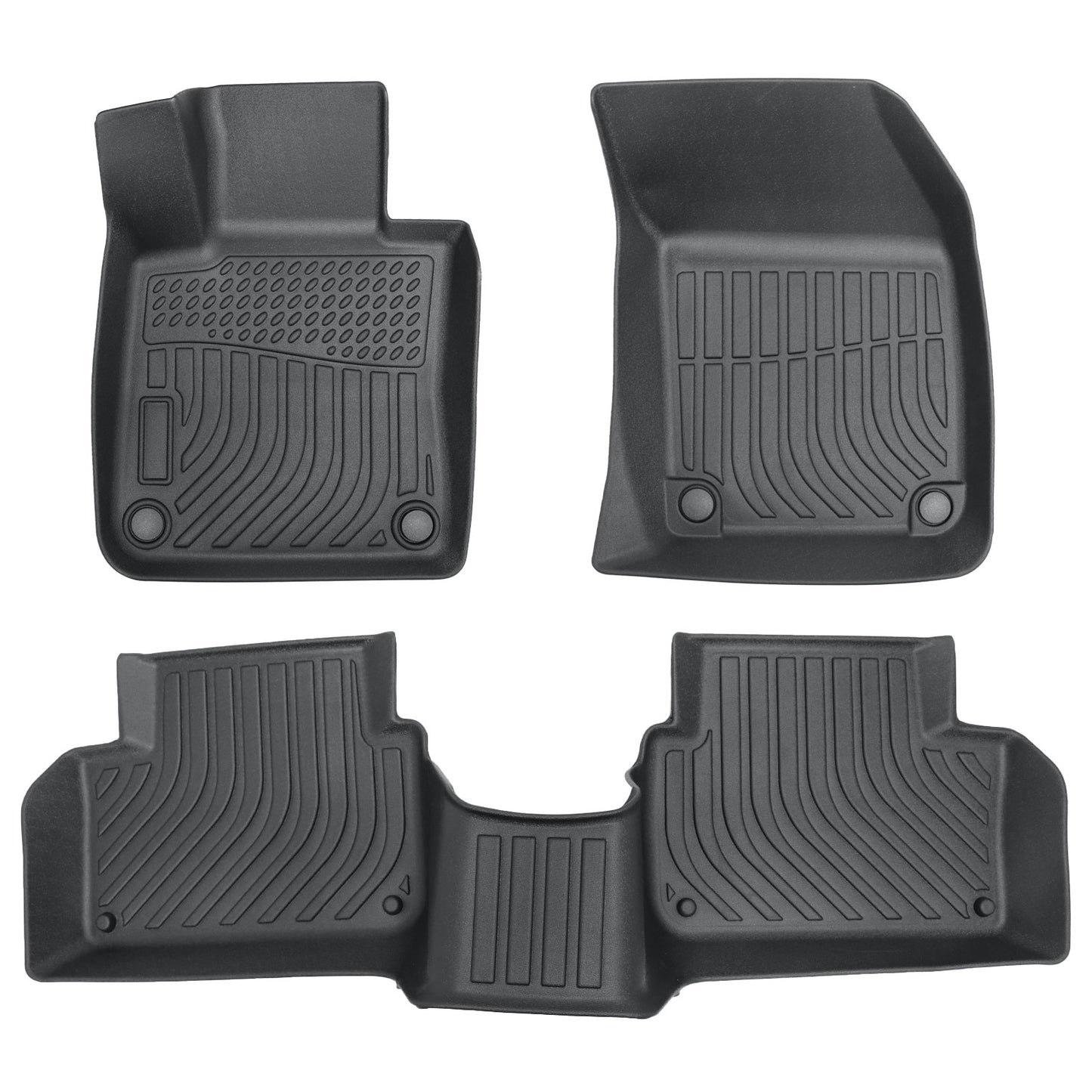 TPE All-Weather Floor Mats Liner 3D Model Set of 3 For 2019-2024 Volvo S60 V60