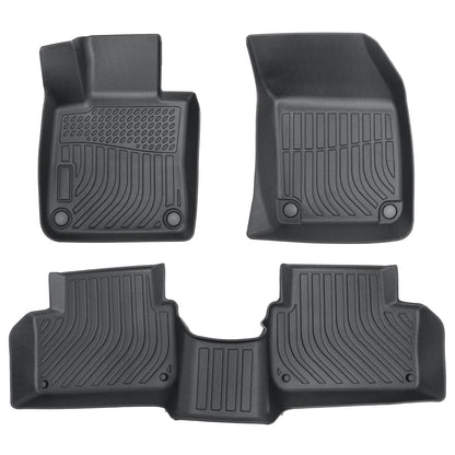 TPE All-Weather Floor Mats Liner 3D Model Set of 3 For 2019-2024 Volvo S60 V60