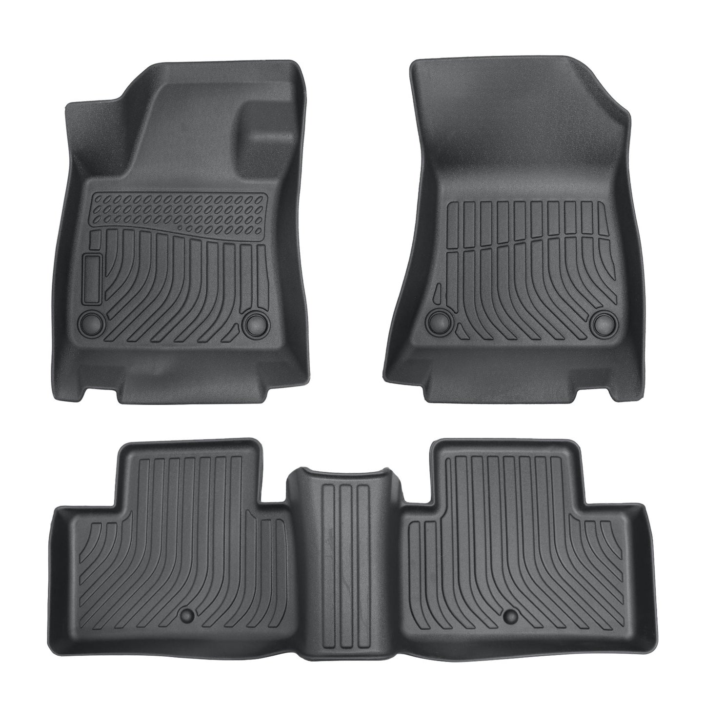 Floor Mats Liners TPE For 2022-2025 Infiniti QX55/19-20 Infiniti QX50 3D Black
