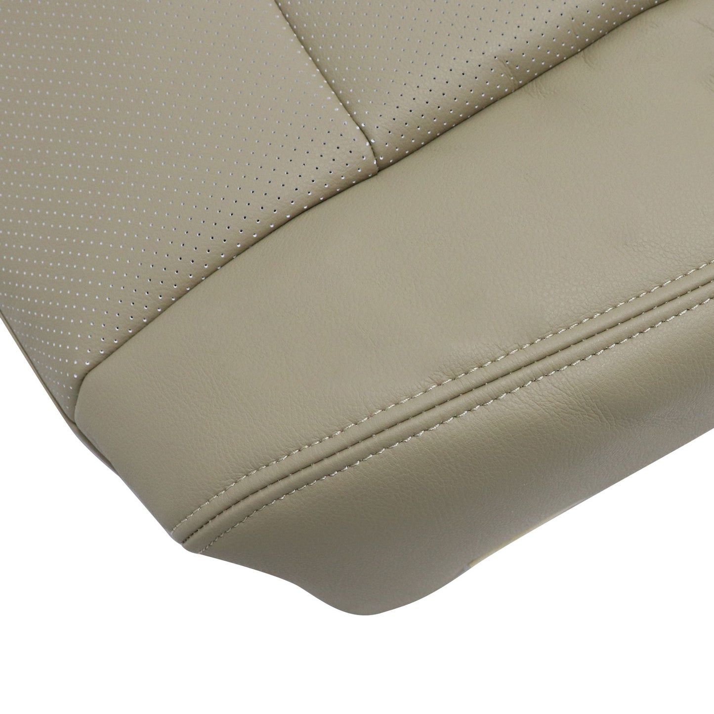 2015-2017 For Lincoln Navigator Driver Bottom Perforated Leather Seat Cover Tan