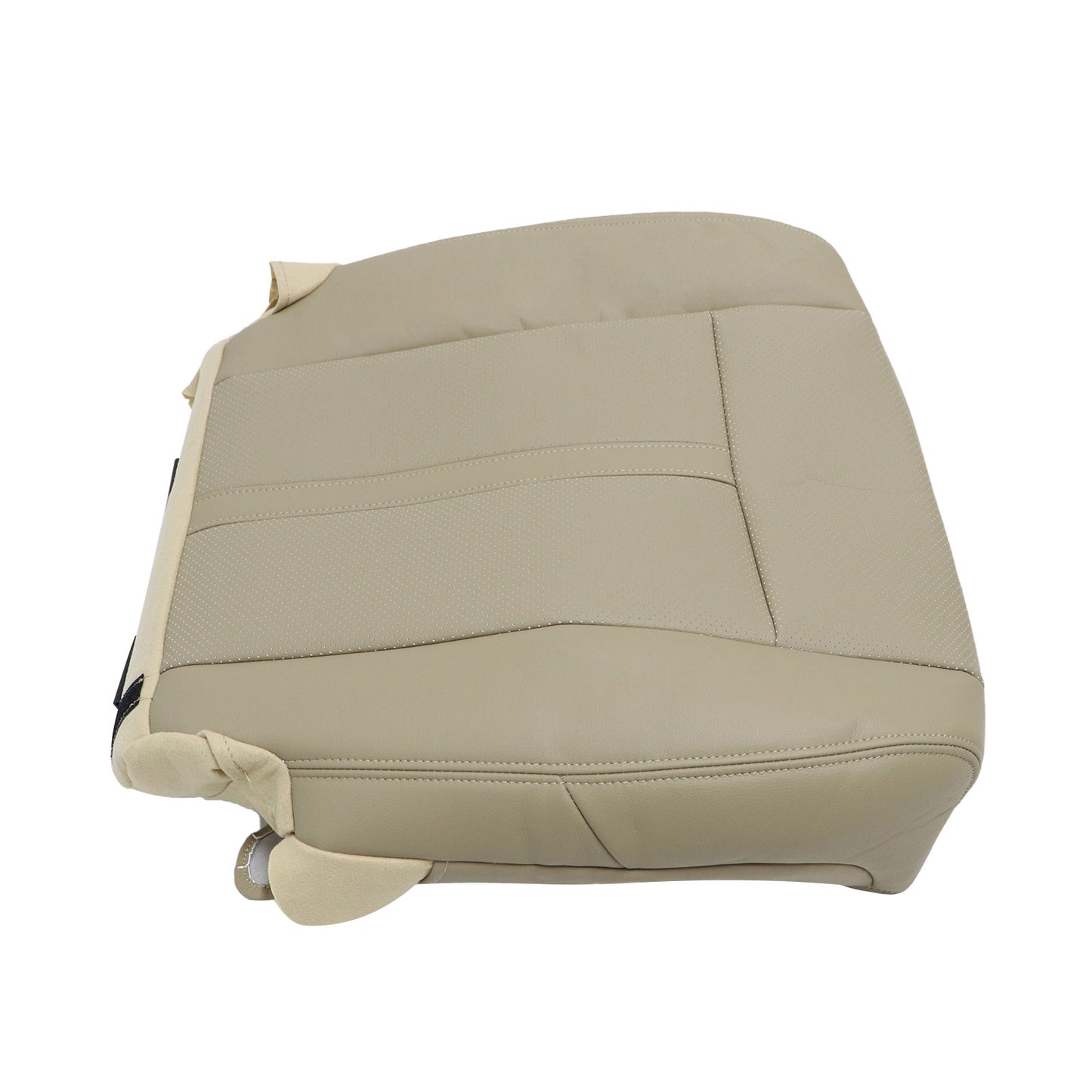 2015-2017 For Lincoln Navigator Driver Bottom Perforated Leather Seat Cover Tan