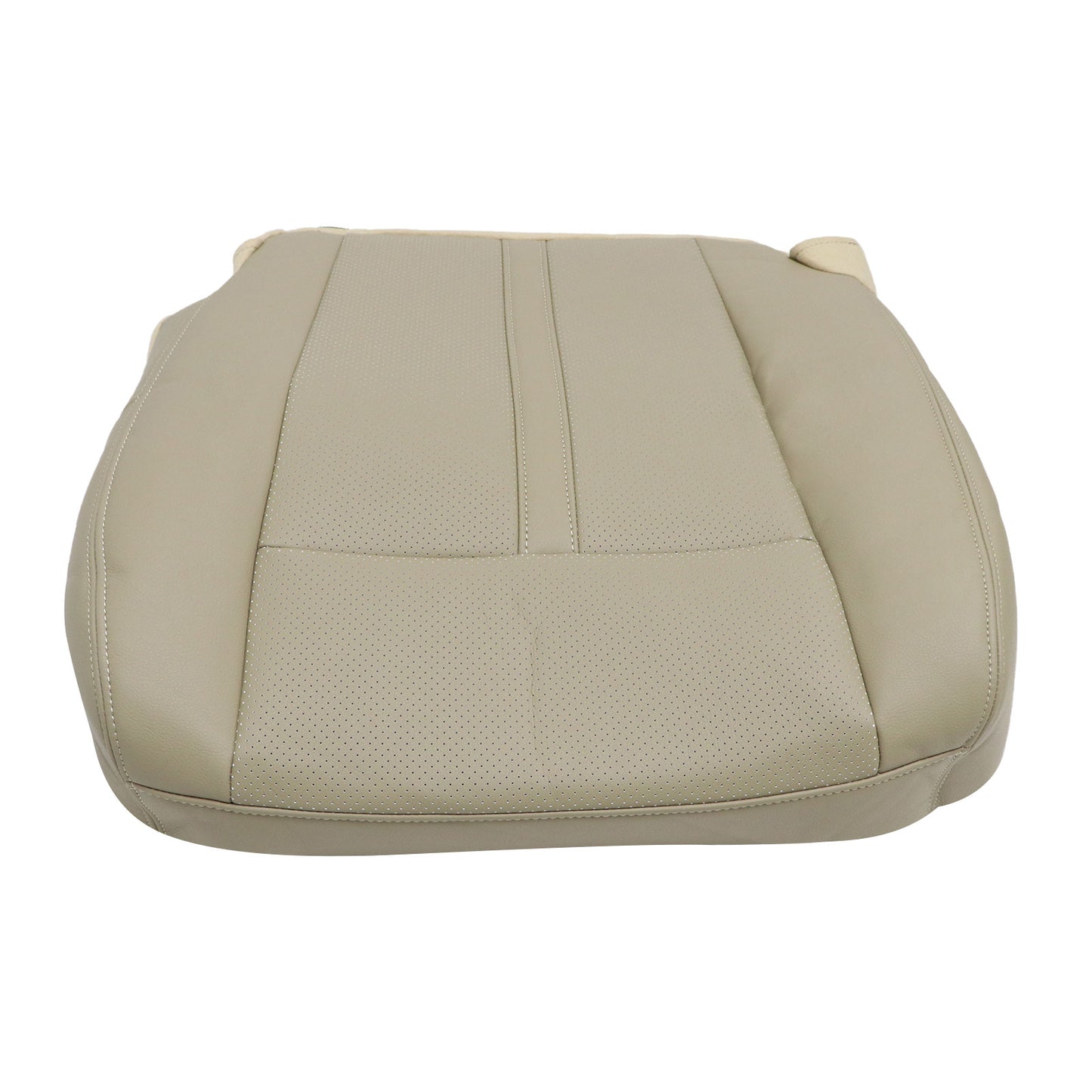 Driver Bottom Perforated Leather Seat Cover Tan For 2015-2017 Lincoln Navigator