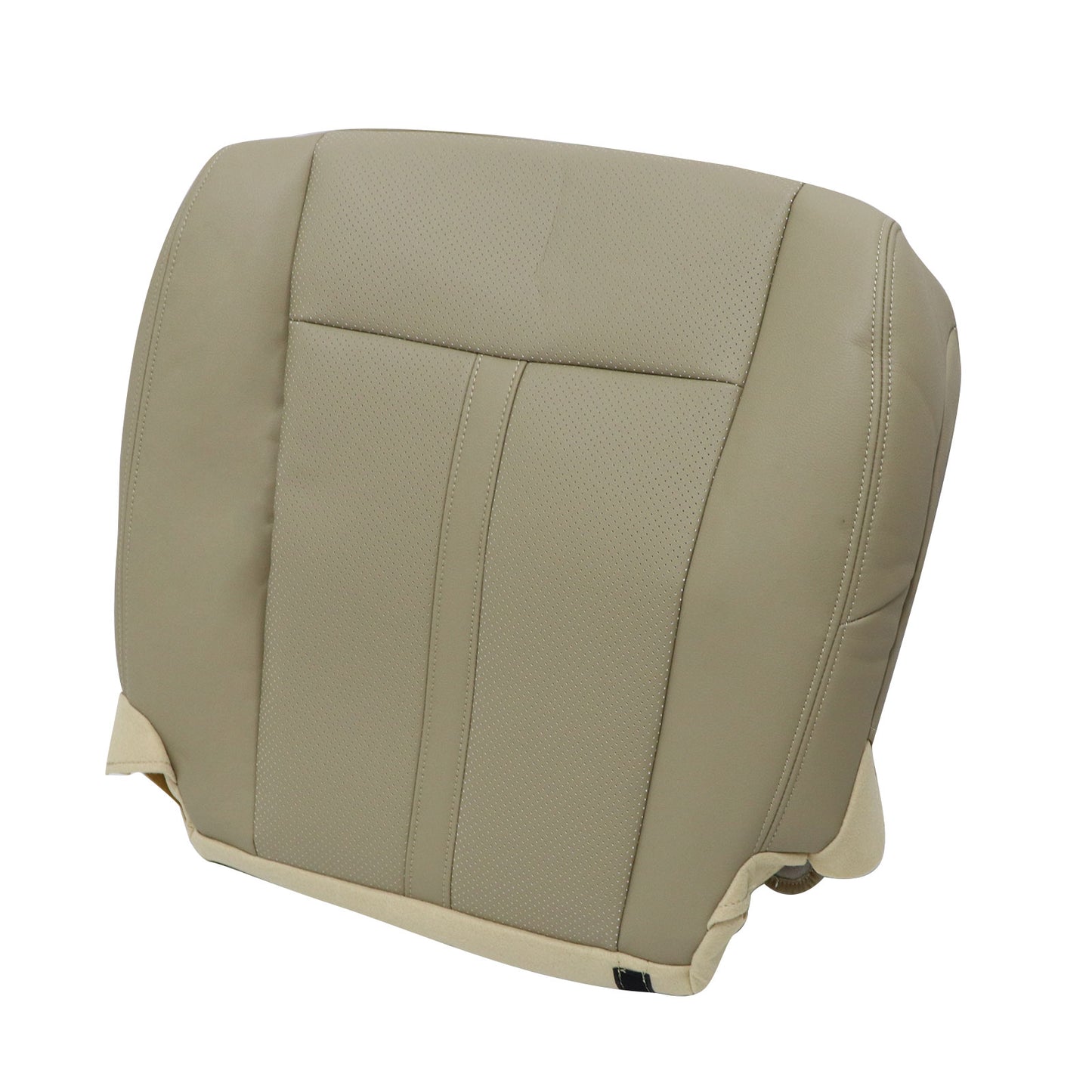 Driver Bottom Perforated Leather Seat Cover Tan For 2015-2017 Lincoln Navigator
