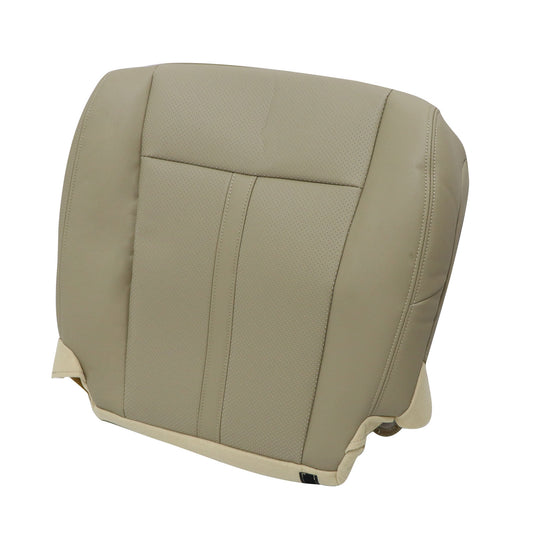 Driver Bottom Perforated Leather Seat Cover Tan For 2015-2017 Lincoln Navigator